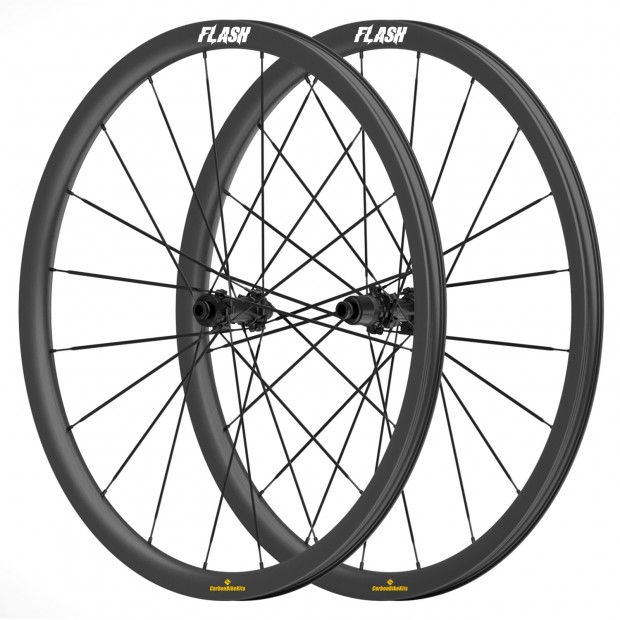 700C 30x31mm Carbon Tubeless Hooked /Hookless Gravel / CX Wheelset with Blade Carbon Spokes